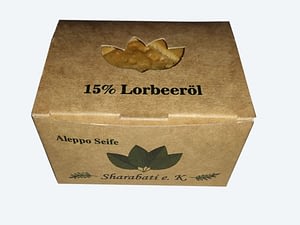 15% Lorbeeröl Original Aleppo Seife - Sharabati - Großhandel