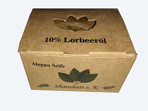 10% Lorbeeröl Original Aleppo Seife - Sharabati - Großhandel